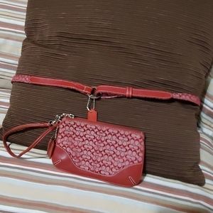 Wristlet and matching belt.